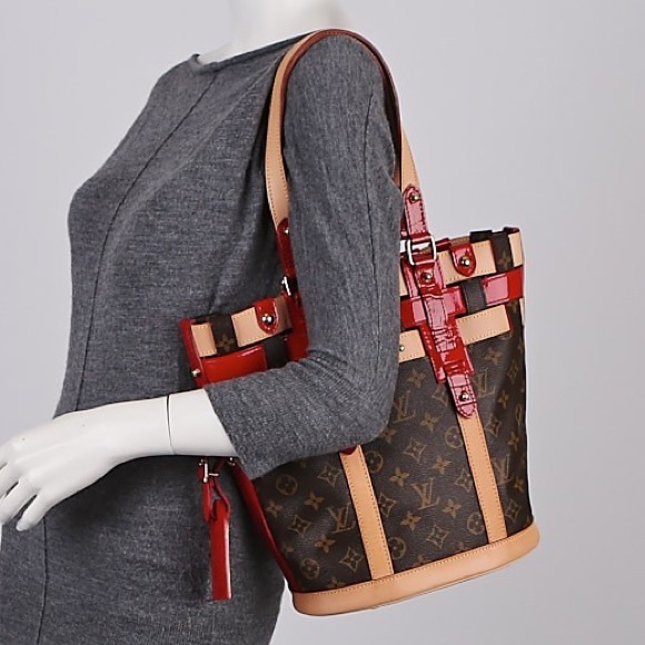 ❤️✨NEO BUCKET✨❤️Louis Vuitton Rubis Red Bucket Bag - Picture 1 of 12